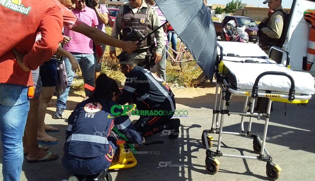LEM: Acidente de trânsito deixa motociclista ferida no Bairro Santa Cruz